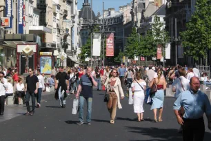 Shoppers at the Meir in Antwerp