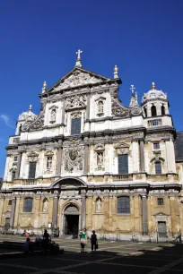 Facade of the Charles Borromeo Church in Antwerp