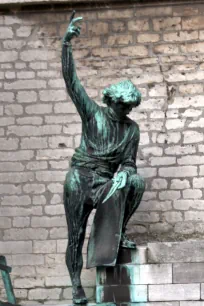 Statue of Pieter Appelmans at the Antwerp cathedral