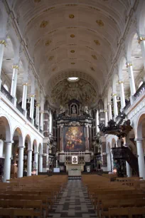 Nave of the Carolus Borromeus Church in Antwerp