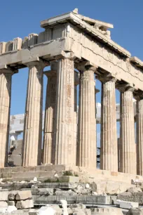 Detail of the Parthenon in Athens