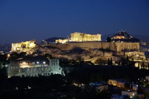 Acropolis at night