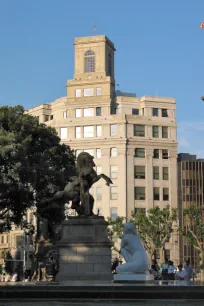 Statues at Plaça de Catalunya