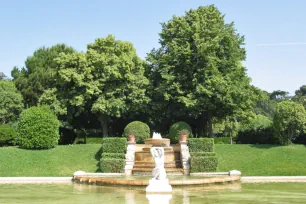 Fountain at the gardens of the Palau Reial de Pedralbes, Barcelona