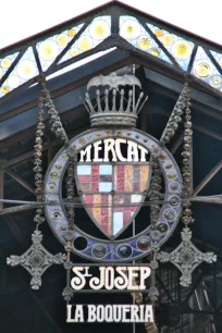 La Boqueria sign, Barcelona