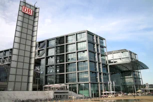 The main railway station in Berlin