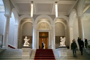 Main Hall of the Old National Gallery in Berlin