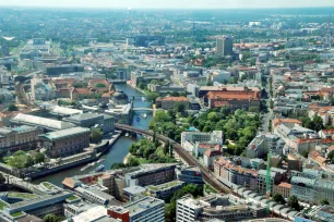 View from the Fernsehturm in Berlin