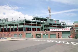 Street view of Fenway Park in Boston