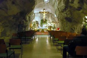 Main sanctuary of the Cave Church, Budapest