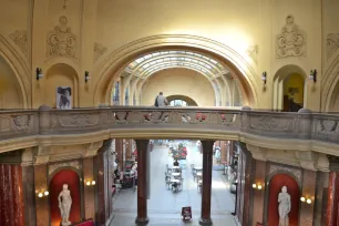 Main hall of the Hotel Gellért in Budapest