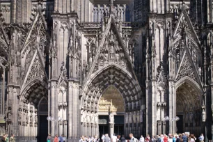 Portals of the west facade of the Cologne Cathedral