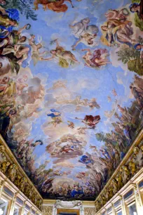 Ceiling painting of the  Galleria of Luca Giordano in the Medici Riccardi Palace in Florence