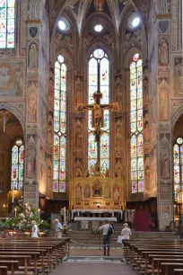 Interior of Santa Croce in Florence