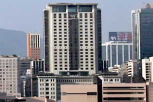 The Peninsula Hotel seen from Hong Kong Island