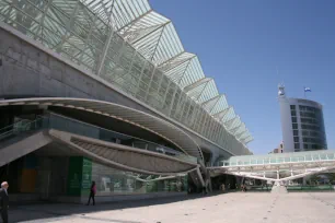 Ground level of the Oriente Station in Lisbon