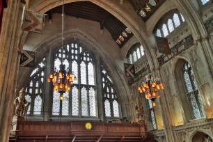 The porch of the Guildhall in the City of London