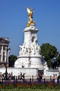 The Queen Victoria Memorial in front of Buckingham Palace, London