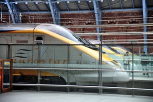 Eurostar in St. Pancras Station, London