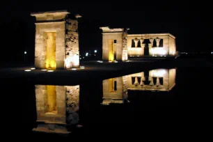 Debod Temple at night, Madrid