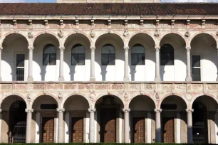 The arcades of the Ga'Granda in Milan