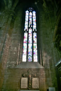 Stained-glass window in the Duomo