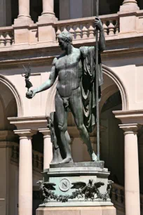 Statue of Napoleon in the courtyard of the Palazzo di Brera in Milan