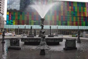 La Joute during the day, Place Jean-Paul Riopelle, Montreal