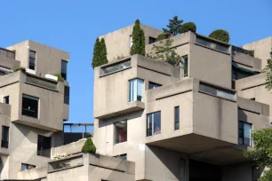 Detail of Habitat '67 in Montreal