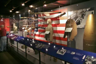 Patriotic displays in the National World War II Museum