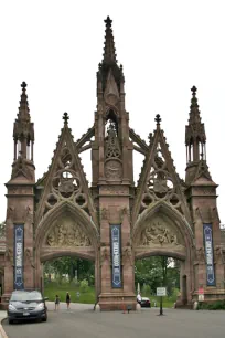 Green-Wood Cemetery entrance gate