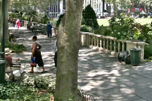 Terrace in Bryant Park, New York City