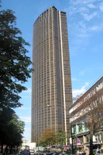 Street view of the Tour Montparnasse in Paris