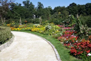 Flowerbeds at the Parc Floral de Paris