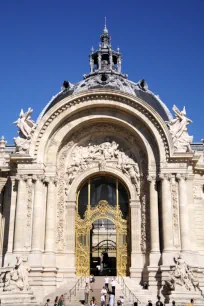 The ornate entrance of the Petit Palais in Paris