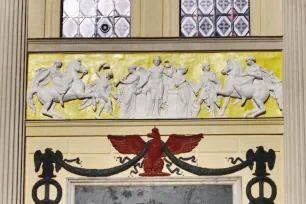 Reliefs on the Cirque d'Hiver, the Winter Circus in Paris