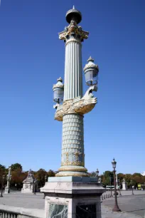 Rostral streetlamp at the Place de la Concorde in Paris