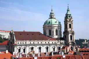 St. Nicholas Church, Lesser Town, seen from Vrtba Garden, Prague