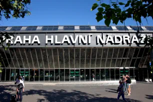 The main railway station in Prague