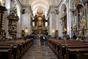 Interior of the Church of Our Lady Victorious in Prague