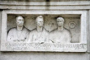 Relief on a tomb along the Appian Way, Rome