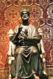 Statue of St. Peter in the St. Peter's Basilica