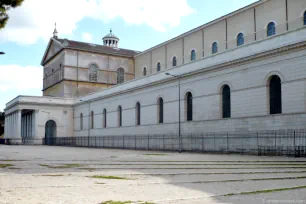 Side view of the St. Paul outside the walls in Rome