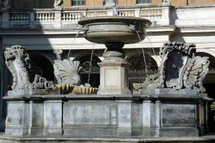 Fountain at the Piazza di Santa Maria in Trastevere