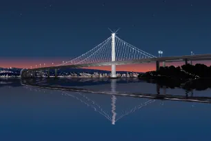 Rendering of SAS, Bay Bridge