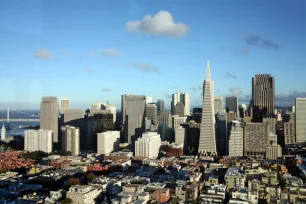 Downtown seen from the Coit Tower in San Francisco