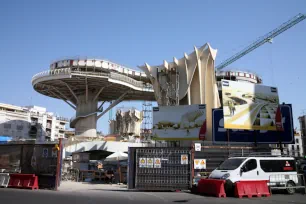 Metropol Parasol during construction, Seville