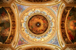 Ceiling fresco in the St. Isaac's Cathedral in St. Petersburg