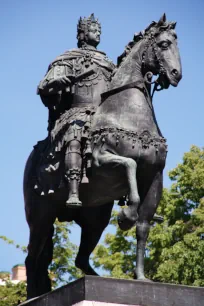 Statue of Peter I in front of the Engineer's Castle, St. Petersburg