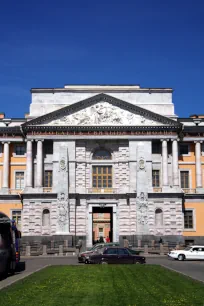 Main Portico of the Mikhailovsky Castle in St. Petersburg